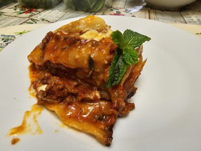 Today's lasagne